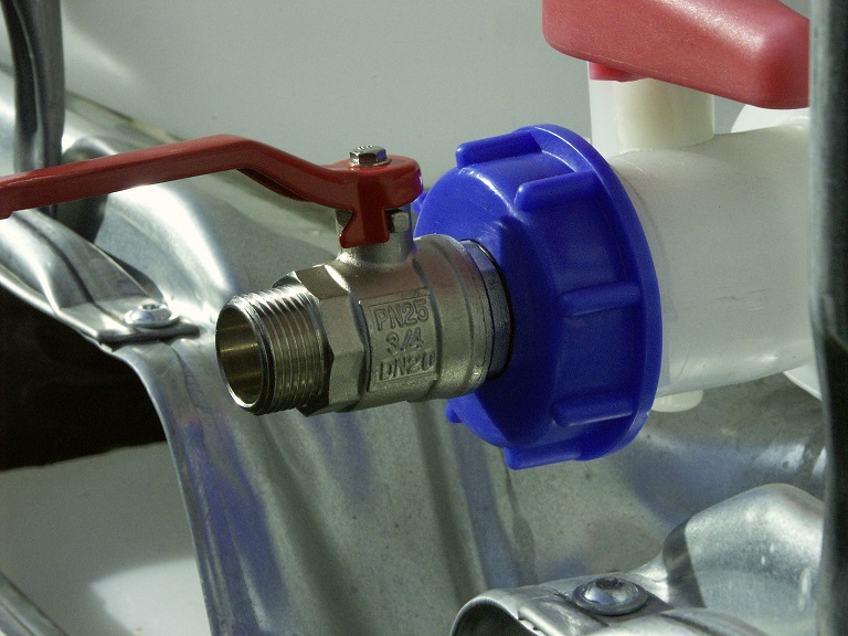 (Bild für) IBC Adapter Kugelhahn 3/4" Aussengewinde